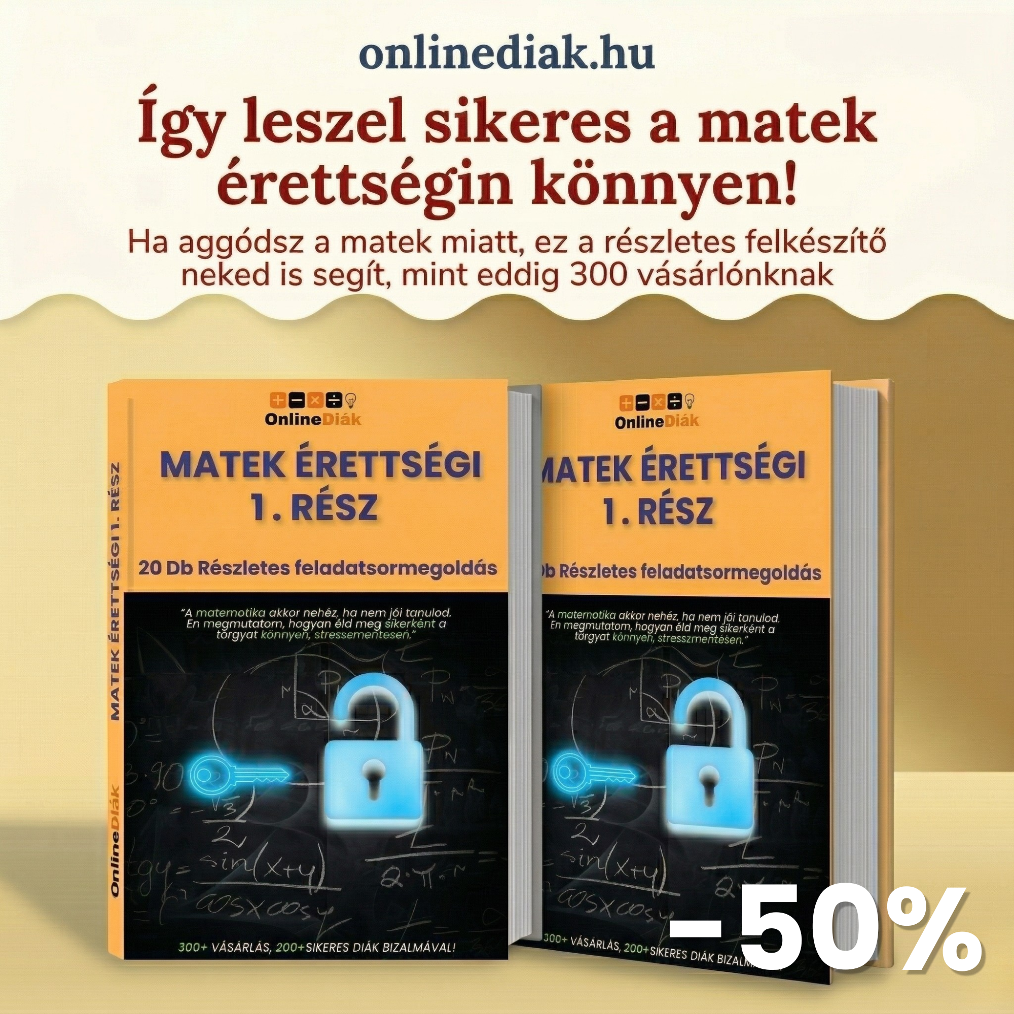 A matek nem varázslat – Érettségi gyakorlókönyv (1. és 2. Rész)