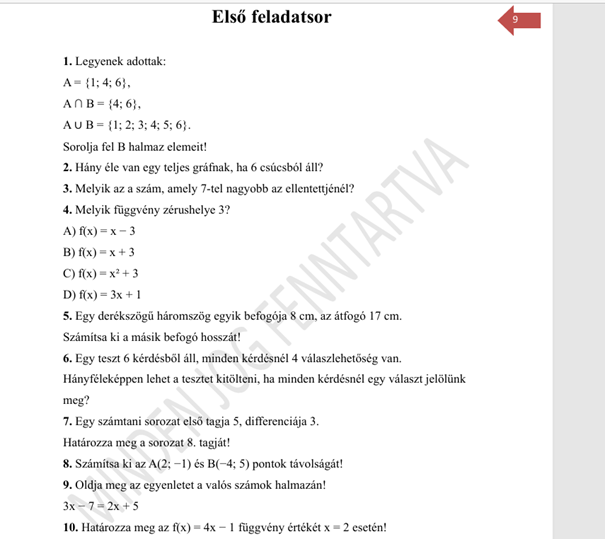 A matek nem varázslat – Érettségi gyakorlókönyv (1. és 2. Rész)