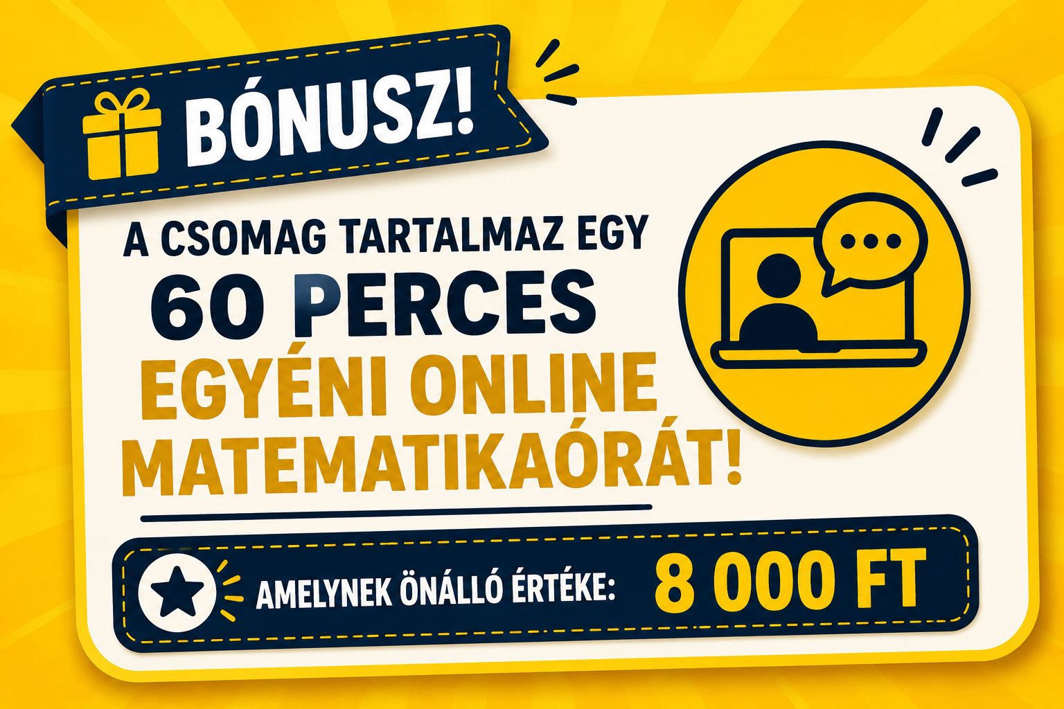 Pótvizsga Mentőcsomag – Most ajándék online órával!