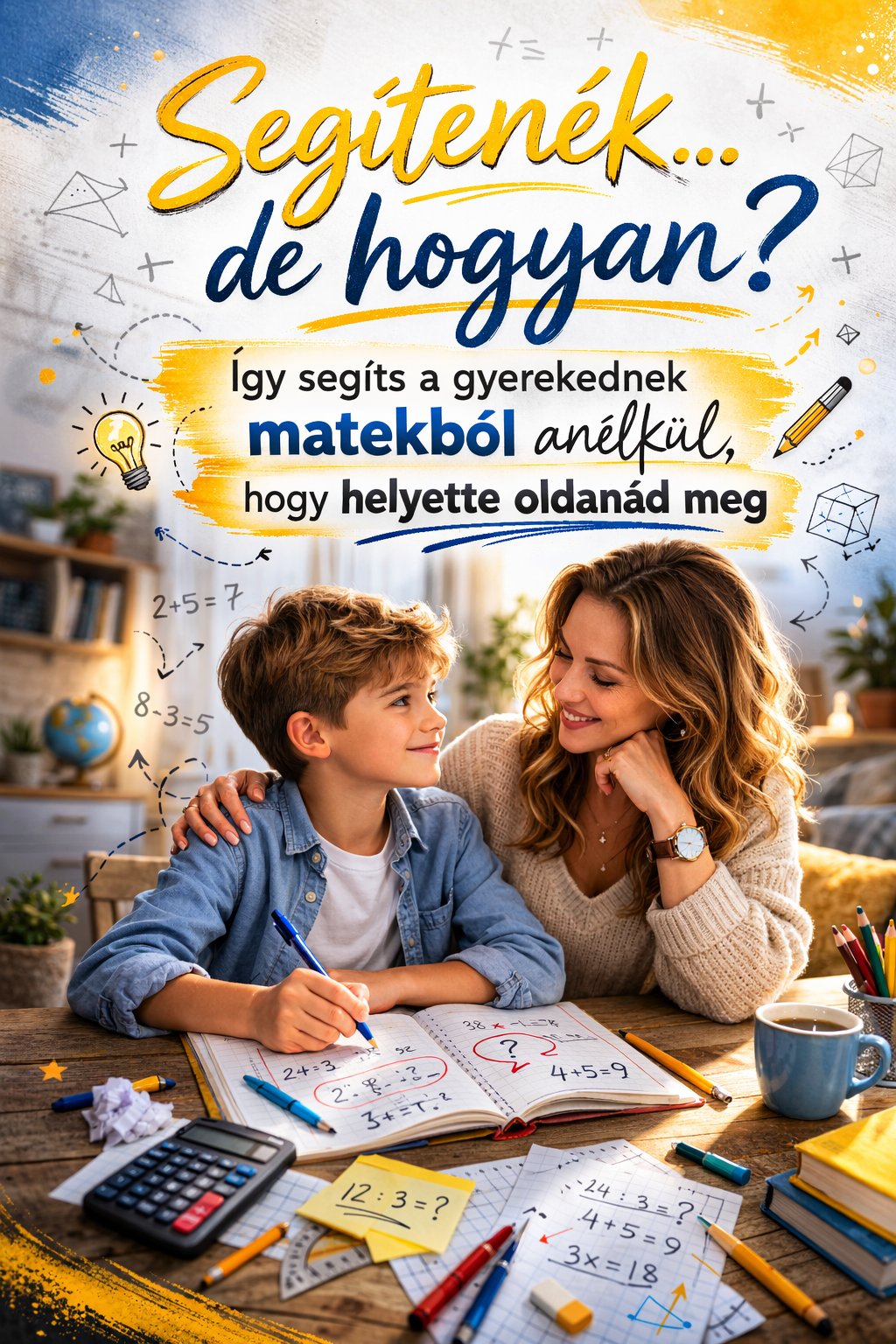Segítenék… de hogyan? Így segíts a gyerekednek matekból anélkül, hogy helyette oldanád meg