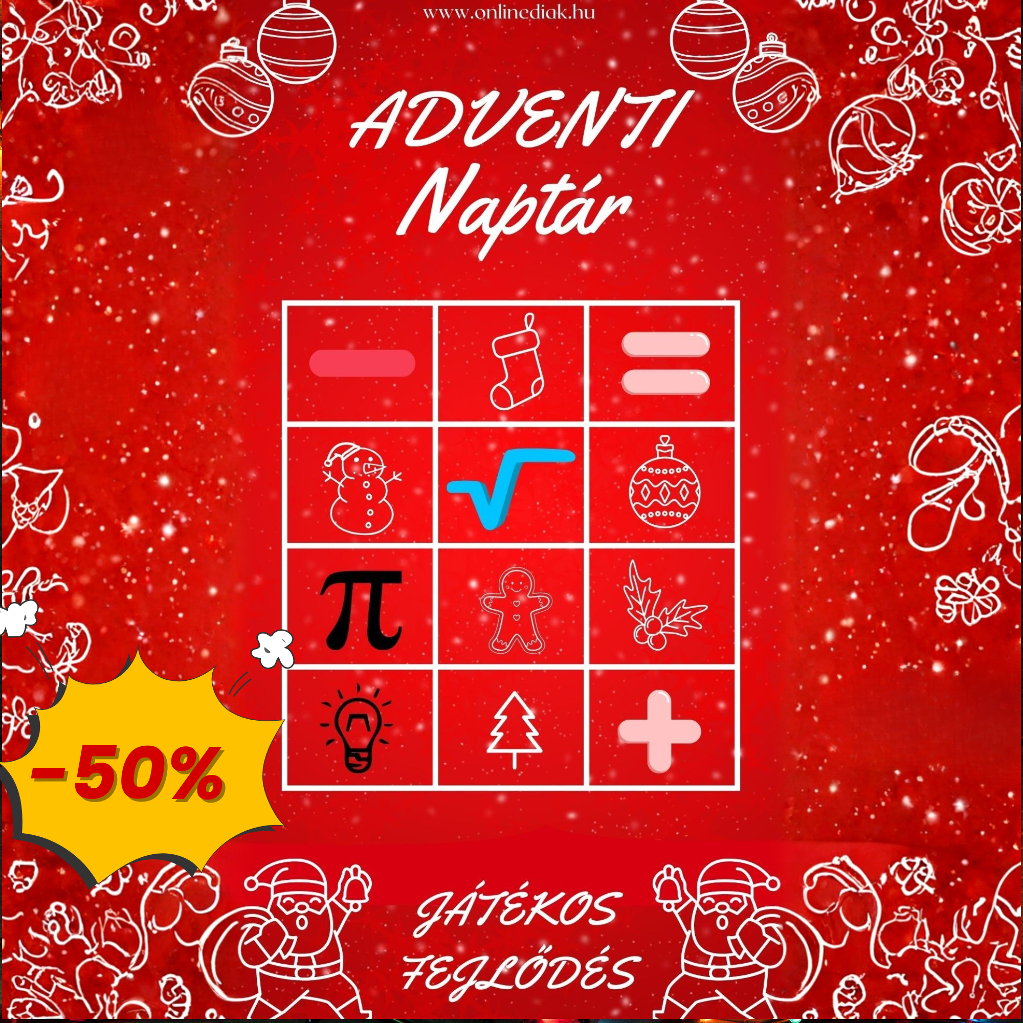 (LIMITÁLT) Adventi Naptár - Játékos fejlődés az ünnepek alatt